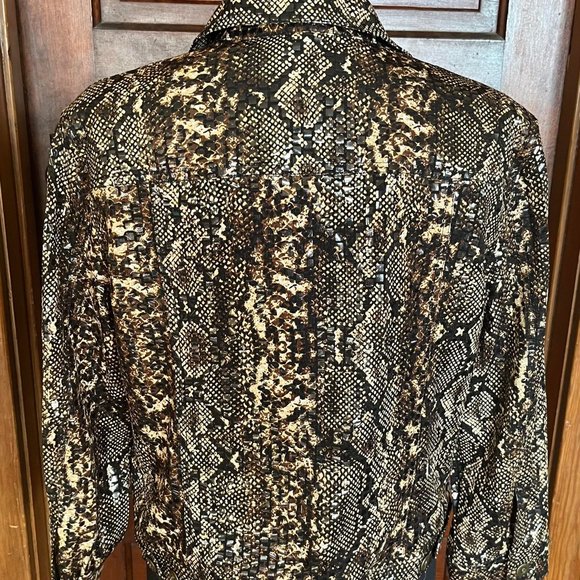 Animal print shimmery Jacket - Picture 3 of 4